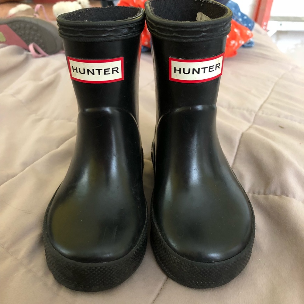 Hunter Toddler Black Rain Boots size 5 US